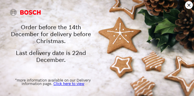 Last delivery dates