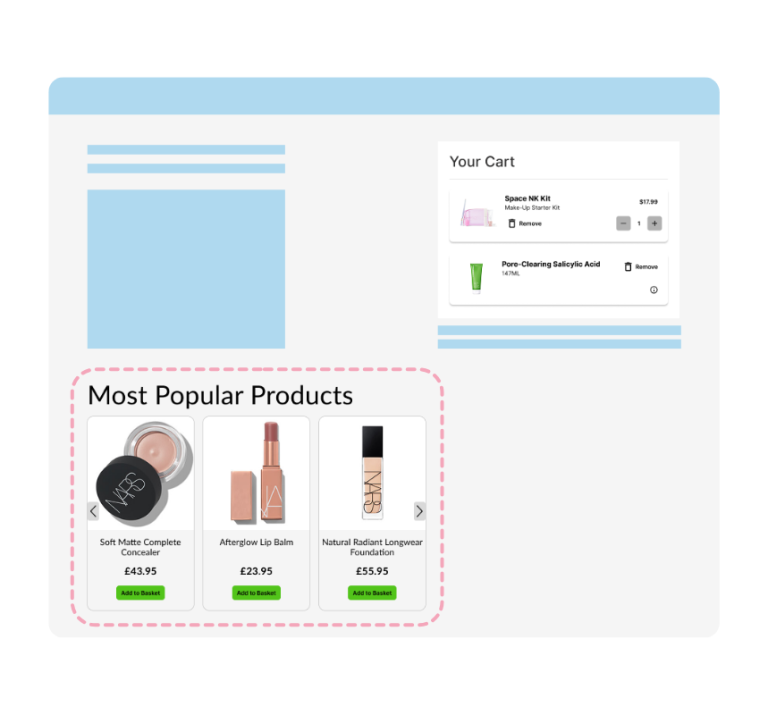 Product carousel